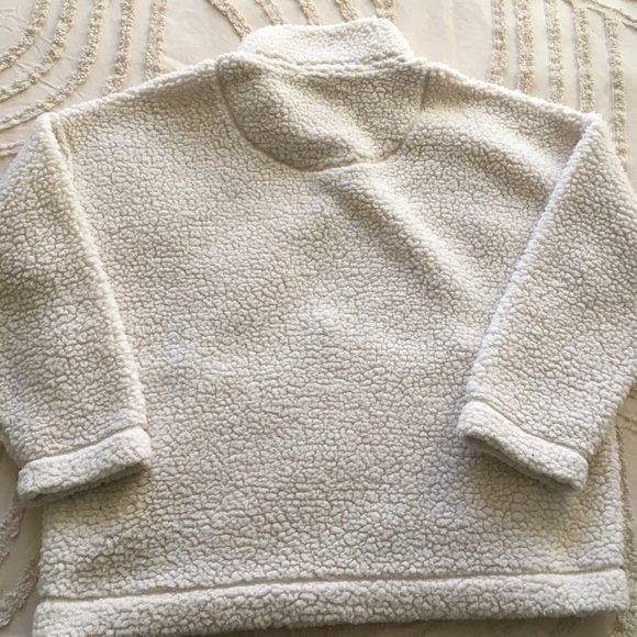 AERIE Cozy White Sherpa Pullover M - Picture 2 of 5